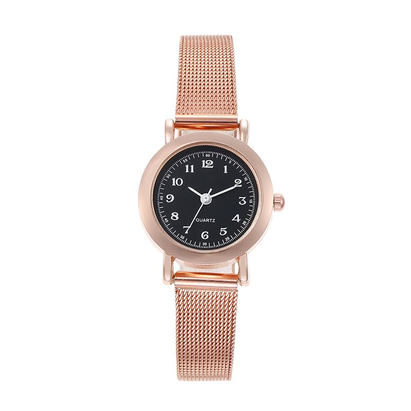 New ladies mesh with small dial casual fashion quartz watch high school students simple watch a generation of hair