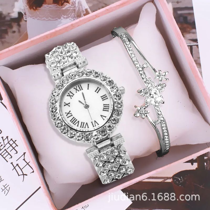 wristwatch set women's Bracelet Watch set for Foreign Trade diamond watches women
