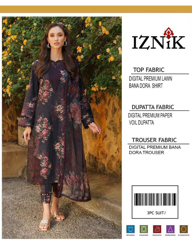 3 Pcs Women's Unstitched Digital Print Suit Design No #04