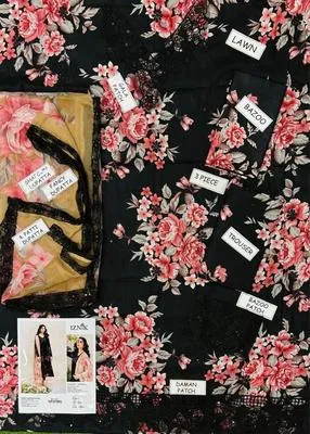 3 Pcs Women's Unstitched Digital Print Suit Design No #26