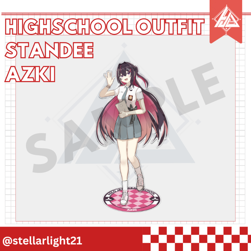 Acrylic Standee AZKi "ID Highschool" Outfit  [Stellar15]
