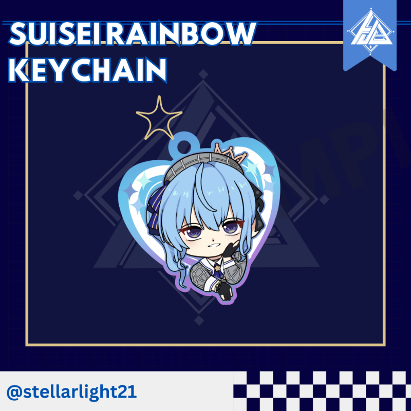 Acrylin Rainbow Keychain Suisei [Stellar15]