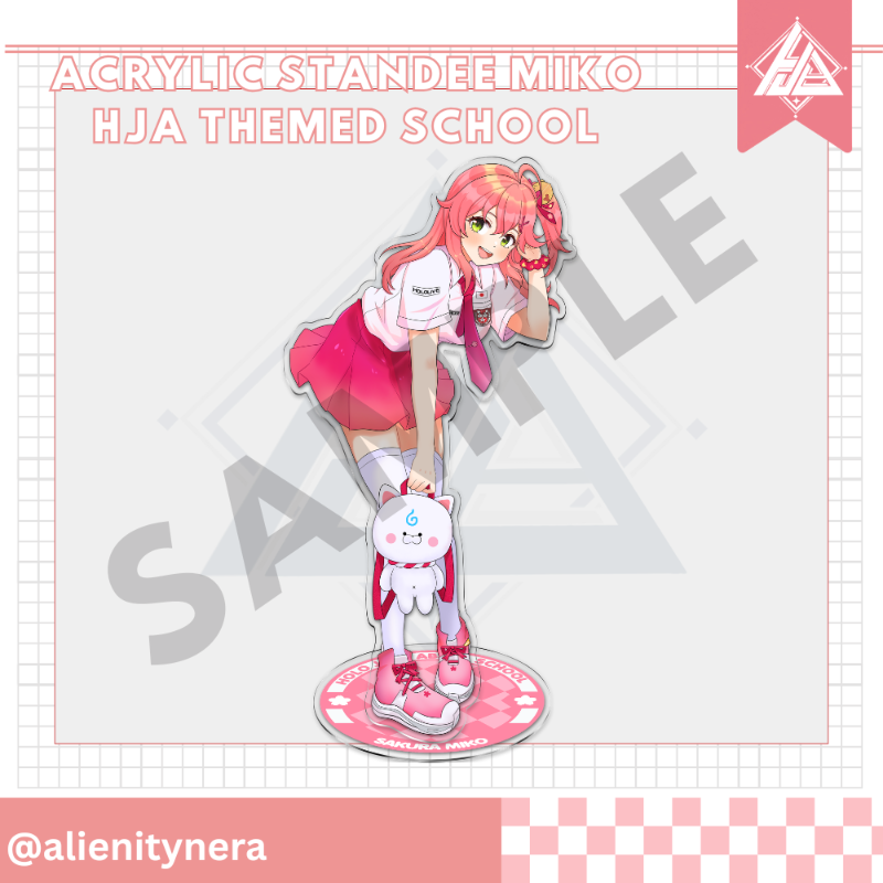 Acrylic Standee HJA School Miko [Alienitynera]