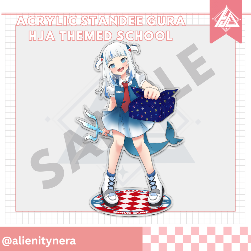Acrylic Standee HJA School Gura [Alienitynera]