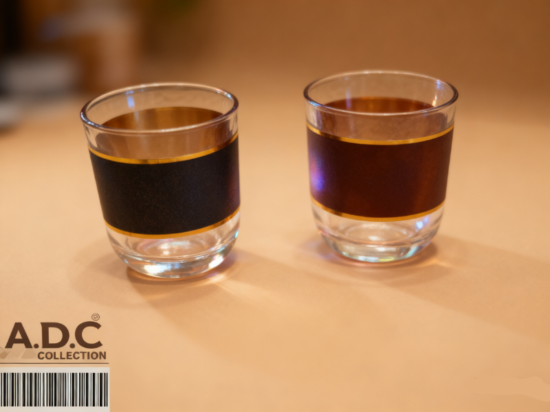 طقم كاسات ADC/١٢ قطعة محزز