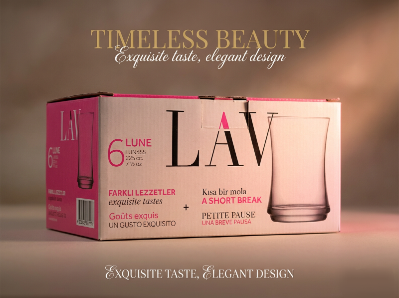 طقم كاسات Lav/ ٦ قطع LUNE
