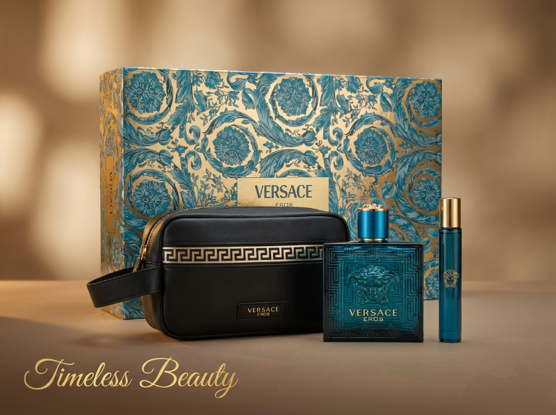 Versace Eros by Versace 100ml EDT 3 Piece Gift Set