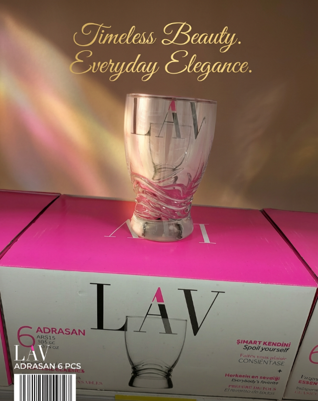 طقم كاسات Lav/ ٦ قطع ADRASAN