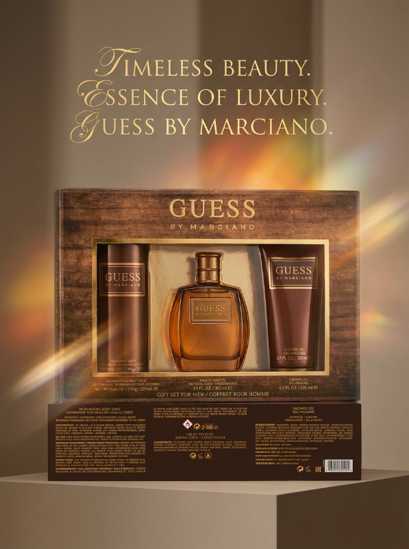 Guess Marciano for Men 3Pieces SET - Eau De Toilette 100ml - Body Spray 226ml - Shower Gel 200ml