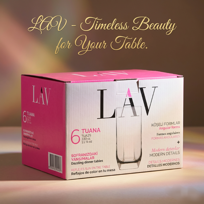 طقم كاسات Lav/ ٦ قطع TUANA