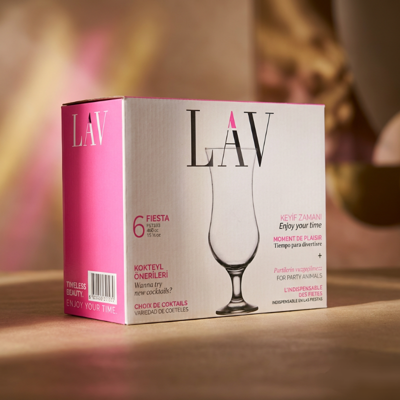 طقم كاسات Lav/ ٦ قطع FIESTA