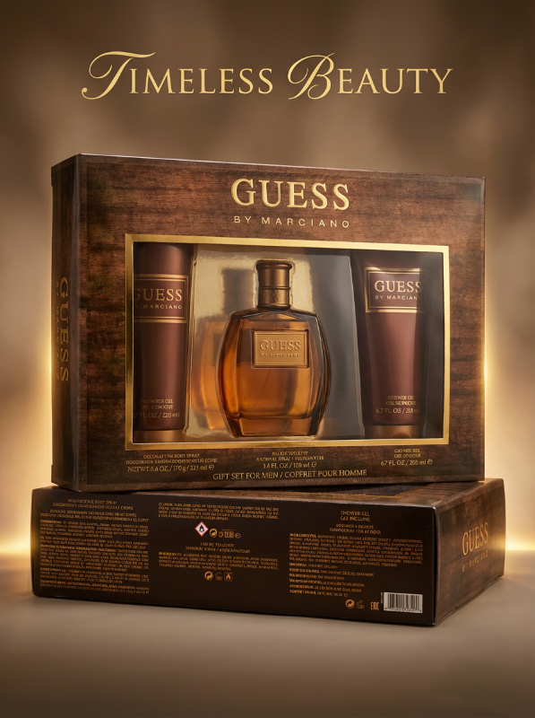 Guess Marciano for Men 3Pieces SET - Eau De Toilette 100ml - Body Spray 226ml - Shower Gel 200ml