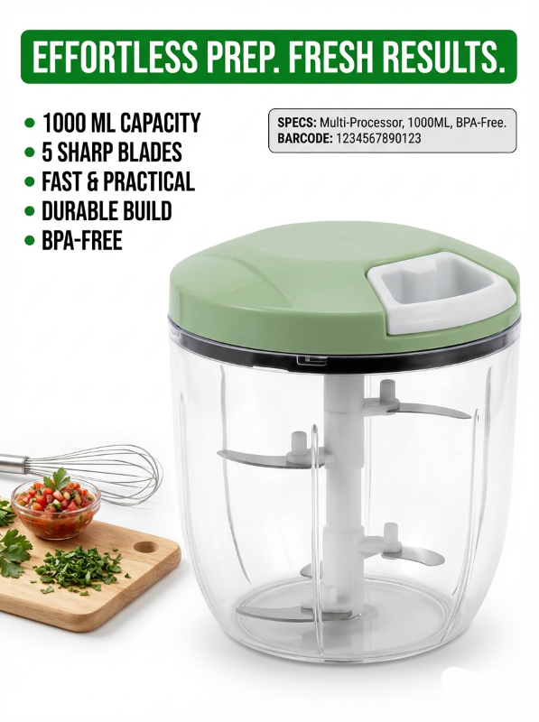 مفرمة طعام يدوية 1000ml