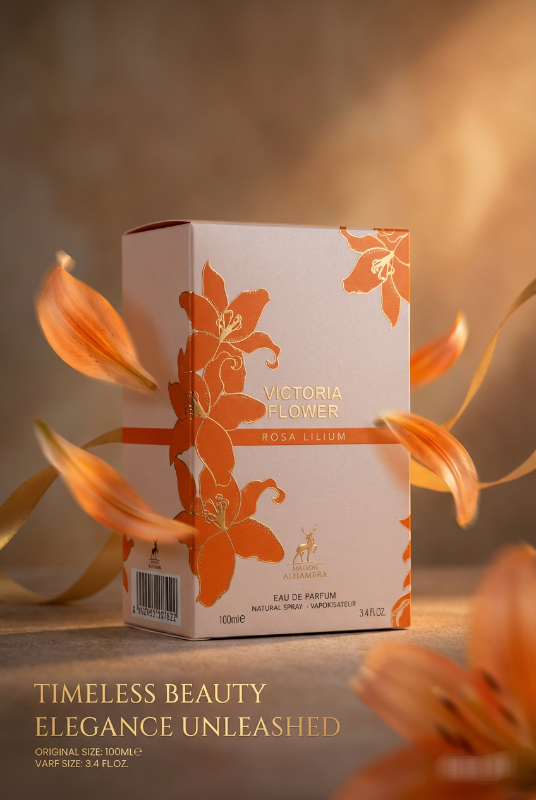 Maison Alhambra Victoria Flower Rosa Lilum EDP Spray Women, 3.4oz / 100 ml - NEW