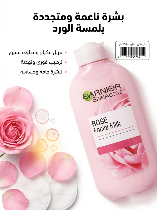 كريم الورد لترطيب البشرة من جارنييه