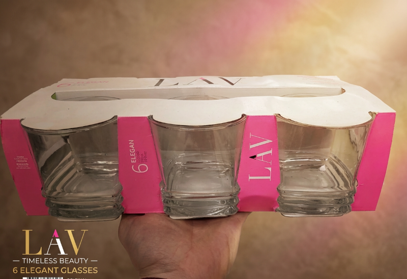 طقم كاسات Lav/ ٦ قطع ELEGAN