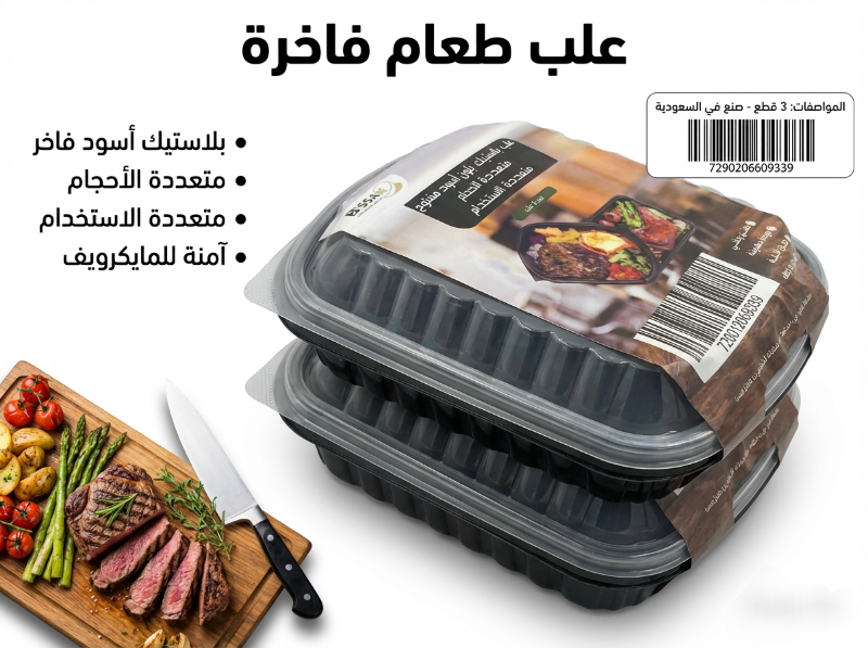 علبة بلاستيك مع غطي