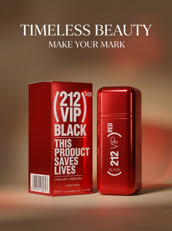 VIP Black Red Carolina Herrera for men