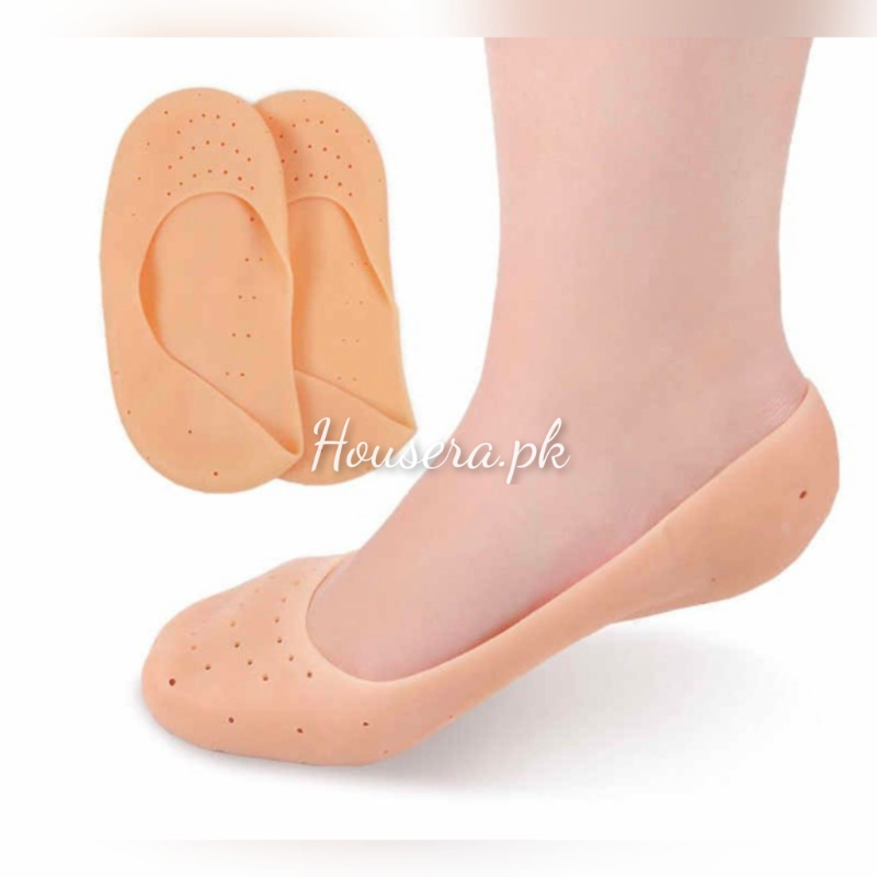 Smiling Foot Anti Crack Full Length Silicone Protector Moisturizing Socks Silicone Socks Smiling Foot For Relaxation Protector Moisturizing Socks