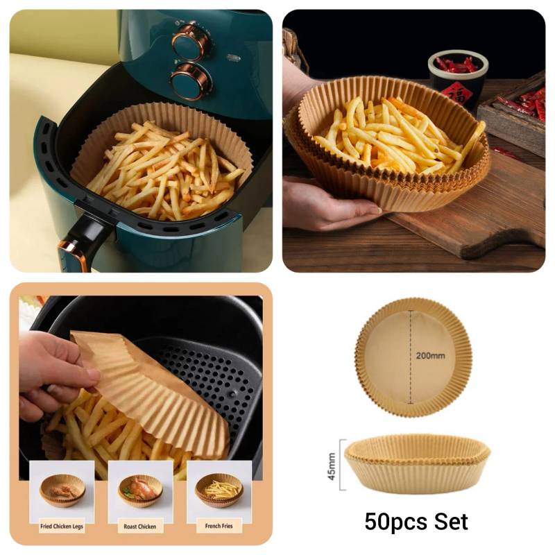 Air Fryer Disposable Papers (50pcs Set)