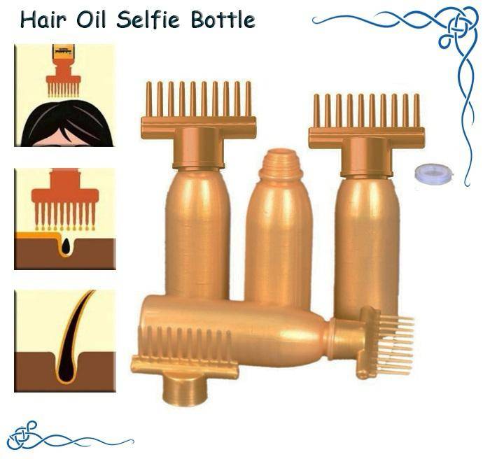 Plastic Hair Oiling Comb Bottle