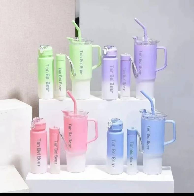 3Pcs Tumbler And Wakter Bottle Set