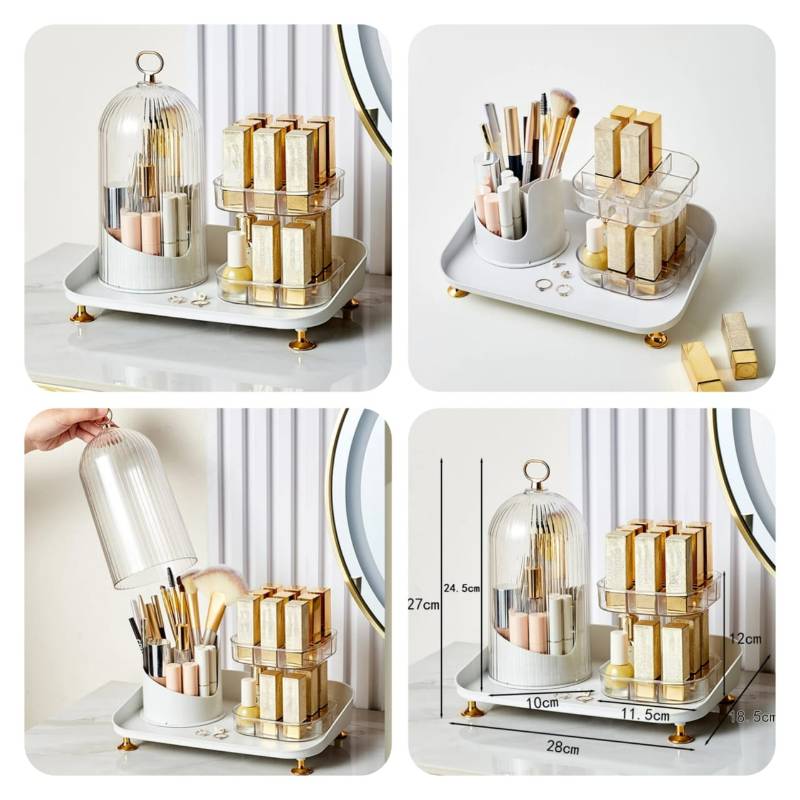 Lipstick & Cosmetic Brush Organizer