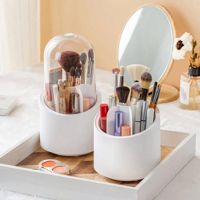 360 Rotating Cosmetic Organizer Brush Holder