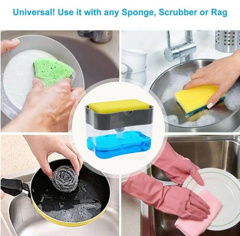 Push Sponge Soap Dispenser