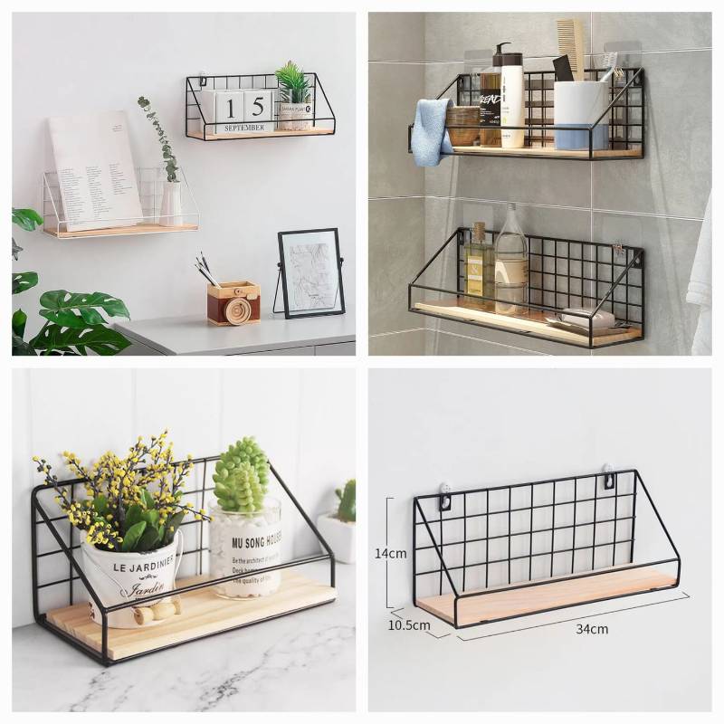 Checks & Boxes Wall Shelf