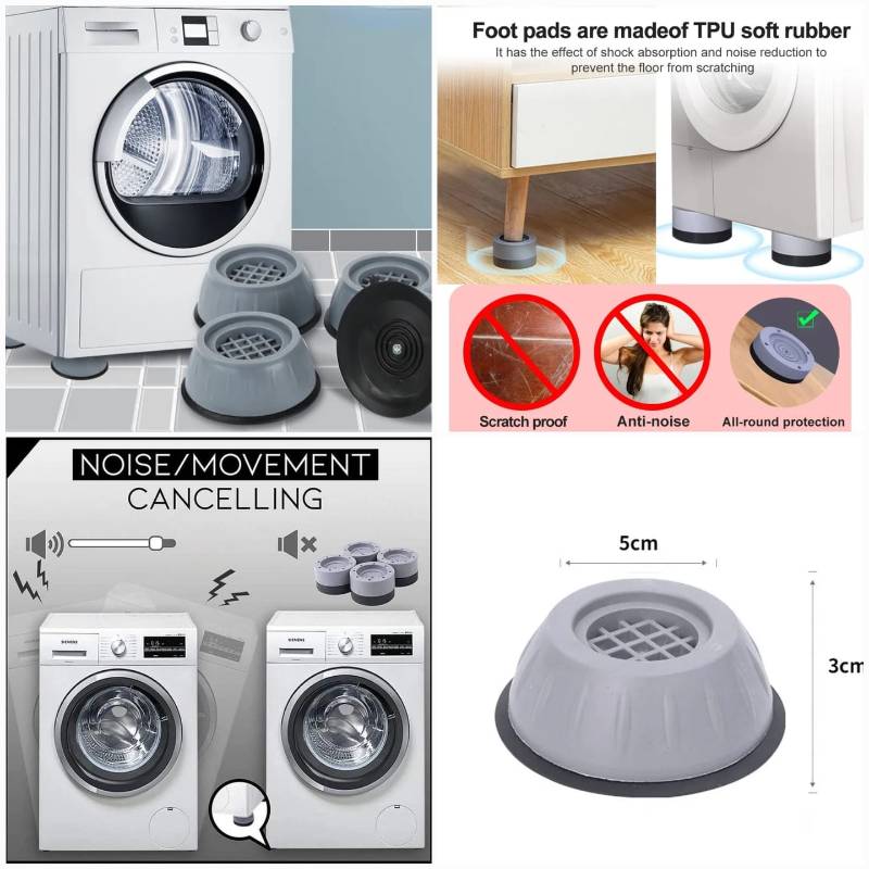 Washing Machine Suction Feet Pad 4 pcs