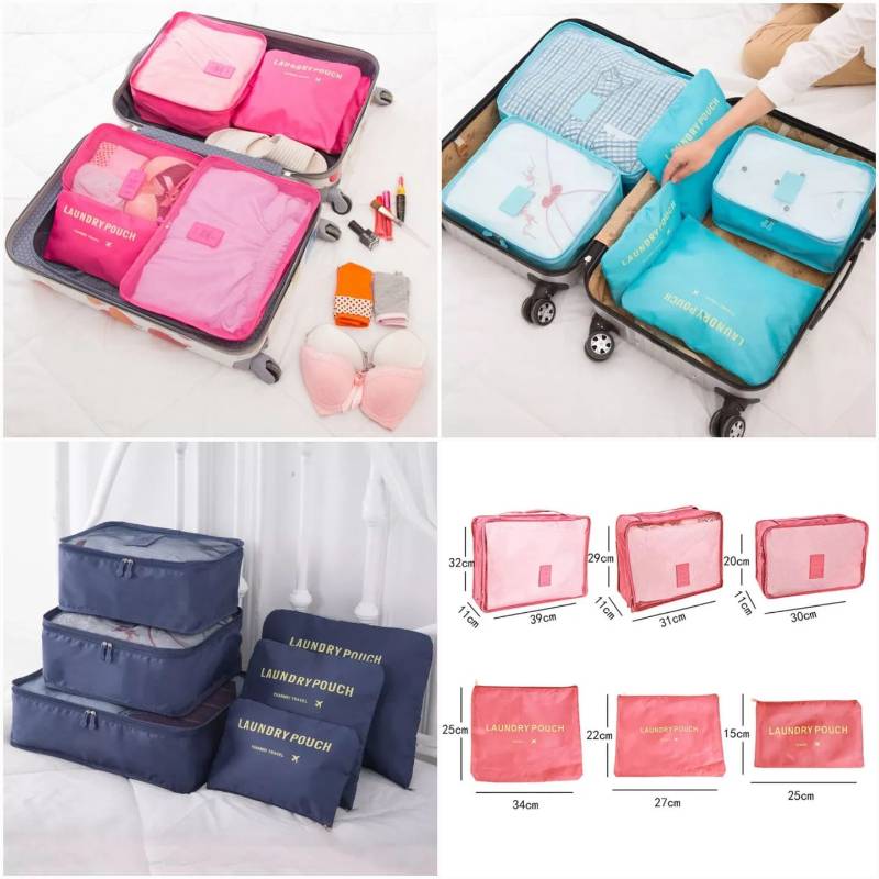 Travel 6pcs Pouch Organizer