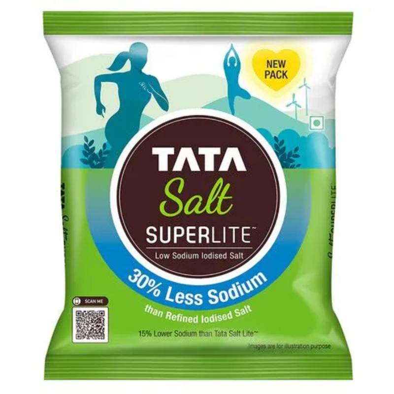 Tata Salt Super Lite Iodized Salt - 30 % Less Sodium, 1 Kg