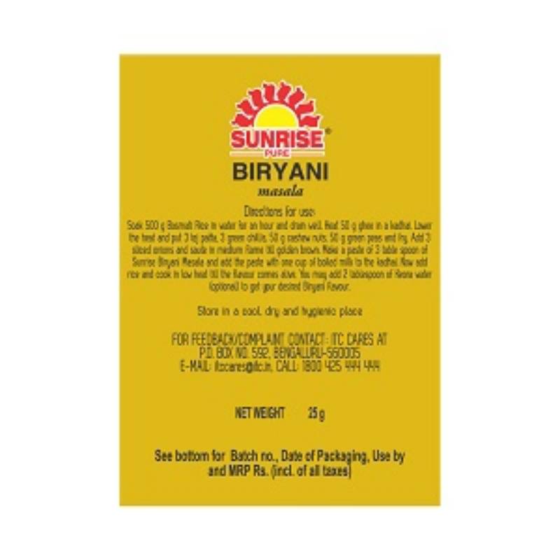 Sunrise Pure Biryani Masala, 25 g