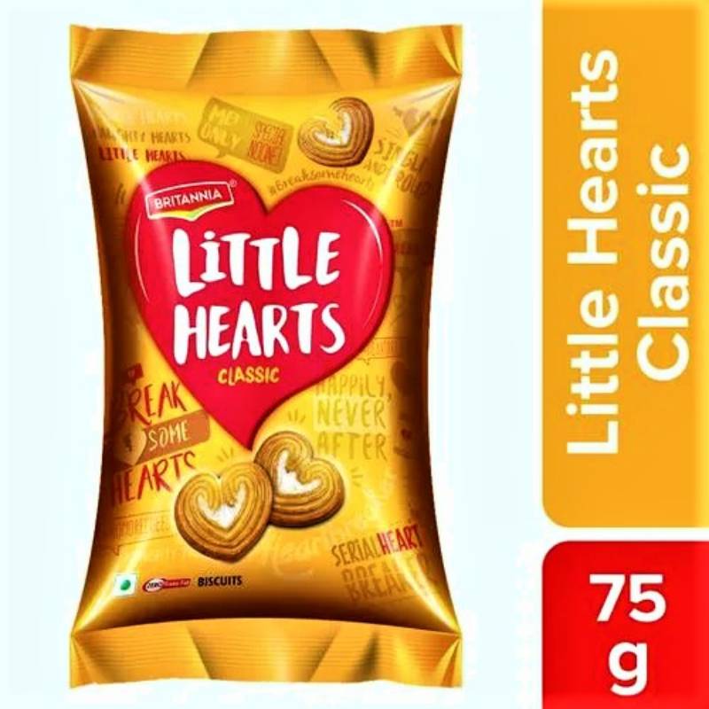 Britannia Little Hearts Biscuits, 75 g