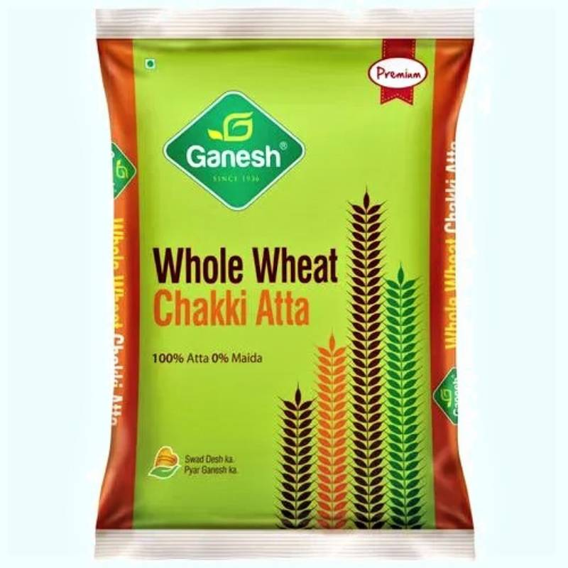 Ganesh Whole Wheat Chakki Atta, 1 Kg