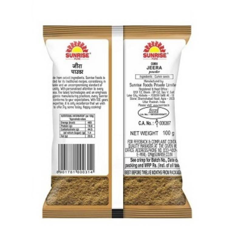 Sunrise Pure Cumin/Jeera Powder, 100 g