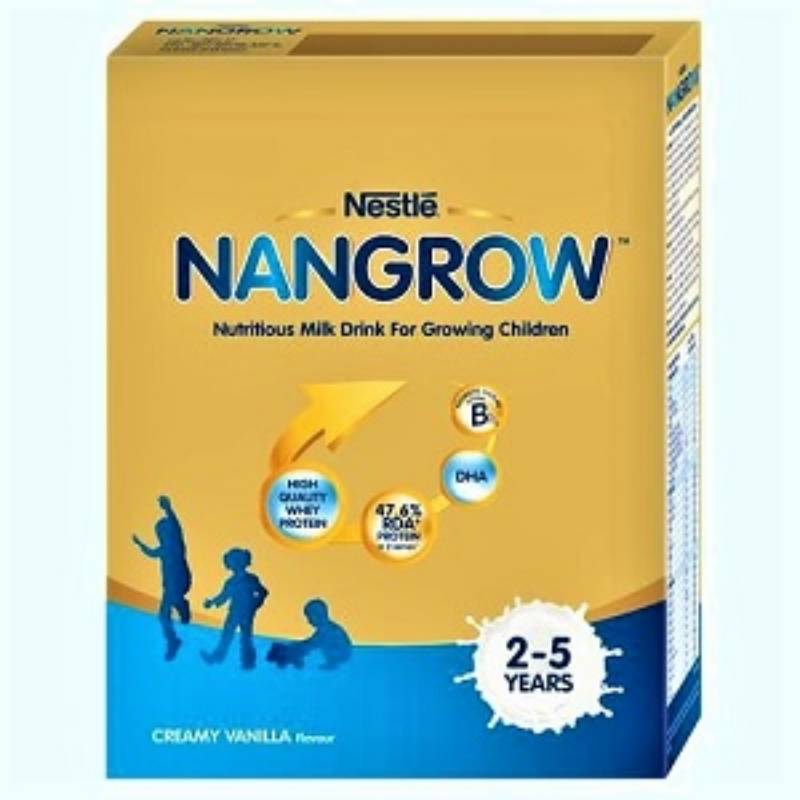 Nestlé NANGROW Nutritious Milk Drink for Growing Children, Creamy Vanilla, 400g Carton