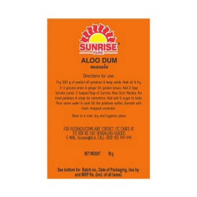 Sunrise Pure Aloo Dum Masala, 50 g