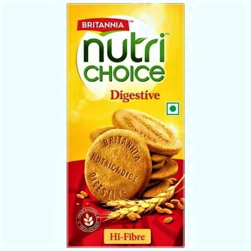 Britannia NutriChoice Digestive Biscuit - Fibre-Rich, Healthy Snack, 250 g