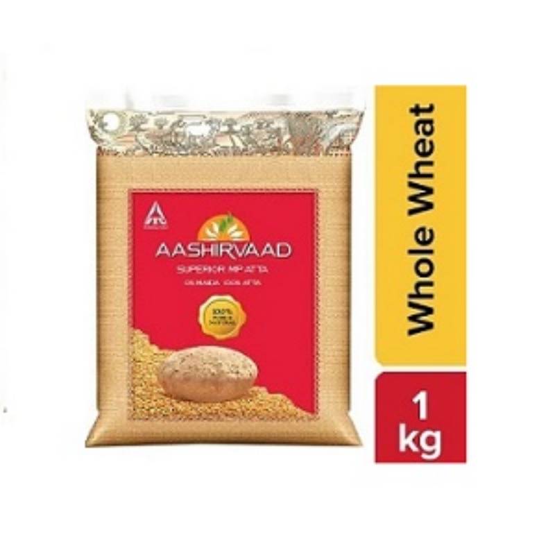 Aashirvaad Atta/Godihittu - Whole Wheat, 1 kg