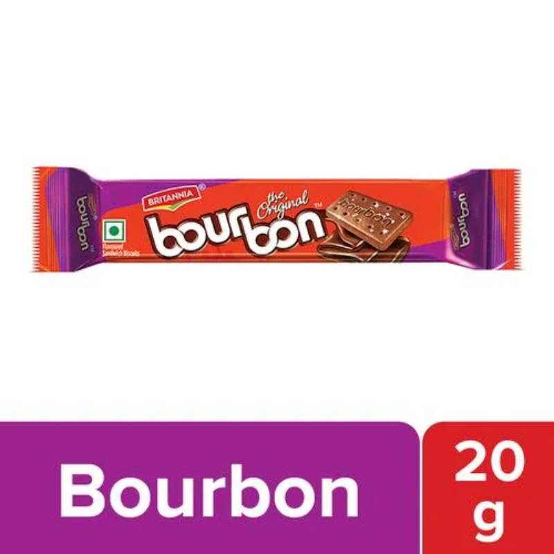 Britannia Bourbon Original Sandwich Biscuits, 20 g