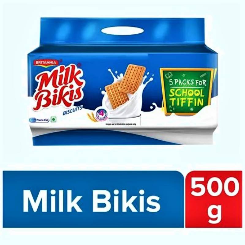 Britannia Milk Bikis Biscuits, 500 g