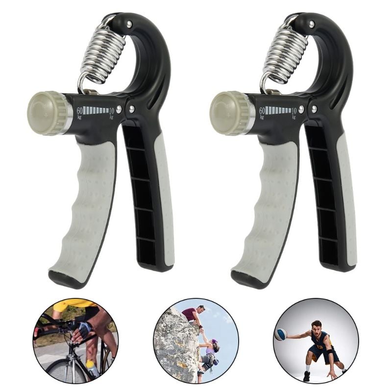 Hand Grips Strengthener – Adjustable Arm, Finger & Wrist Exerciser for Men & Women | Gym Fitness Training Gripper