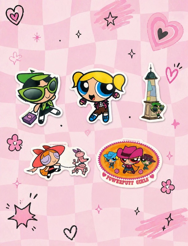 Set 5 Stikers Las chicas súper poderosas