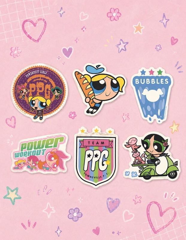 Set 5 Stikers Las chicas súper poderosas