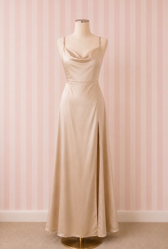 Vestido Champagne Elegance