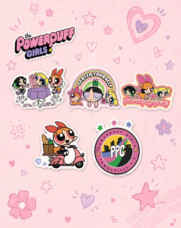 Set 5 Stikers Las chicas súper poderosas