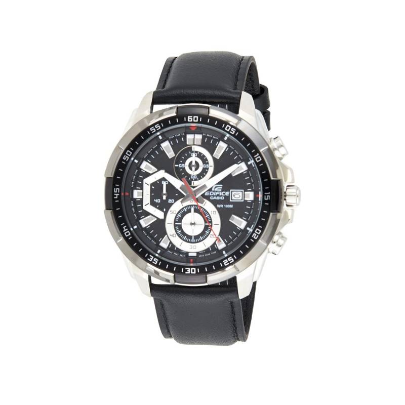 Edifice Leather Black Strap Efr 539