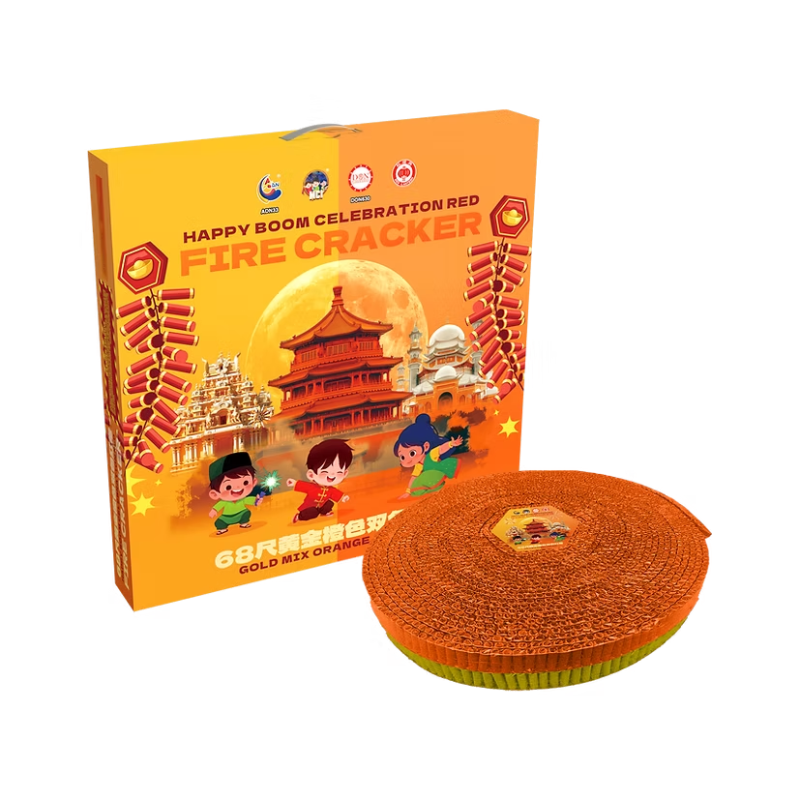 99. 68 Kaki Gold Mix Orange